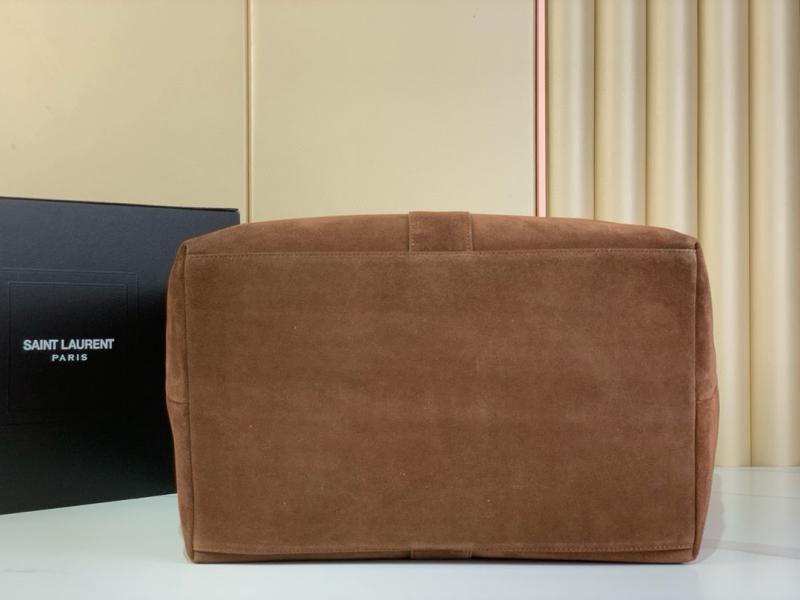Saint Laurent Large Y Suede Tote Brown 817602