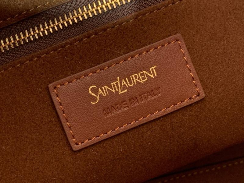 Saint Laurent Large Y Suede Tote Brown 817602