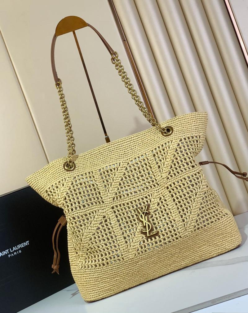 Saint Laurent Raffia Jamie Shopping Bag 838876