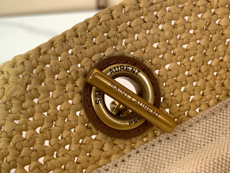 Saint Laurent Raffia Jamie Shopping Bag 838876