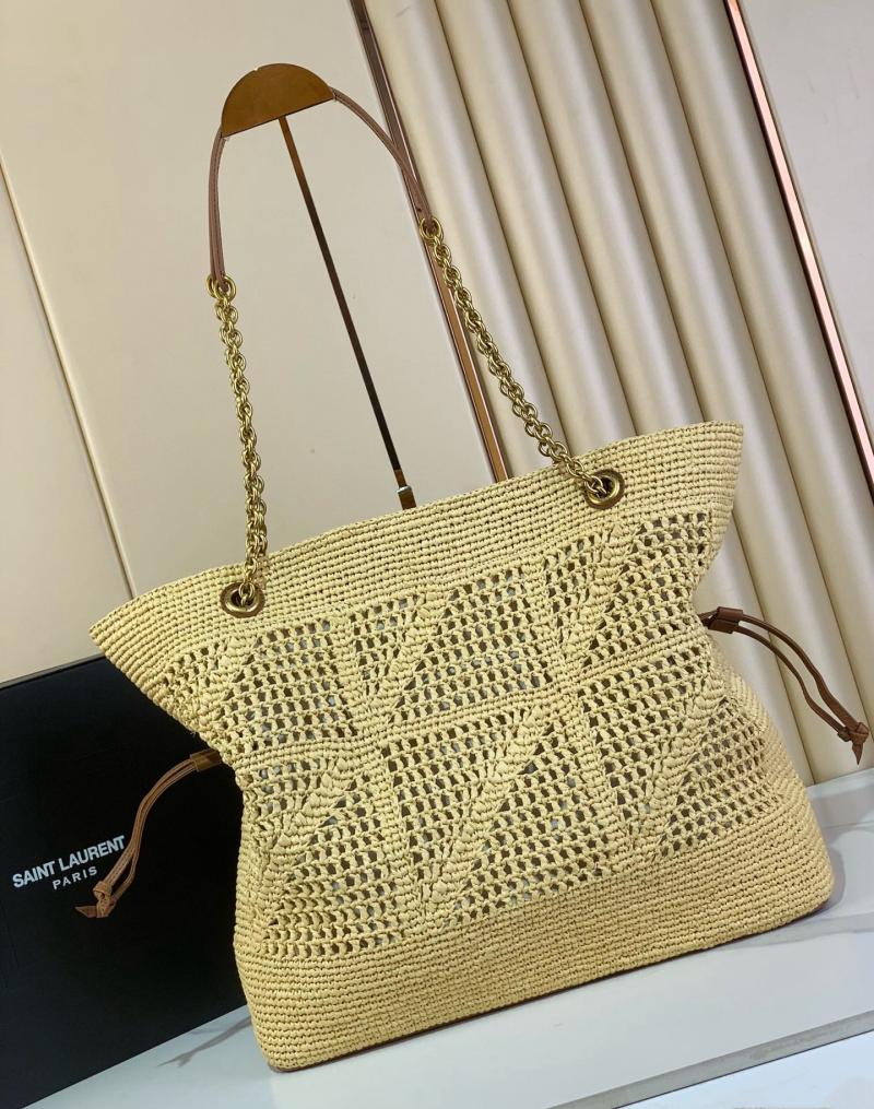Saint Laurent Raffia Jamie Shopping Bag 838876
