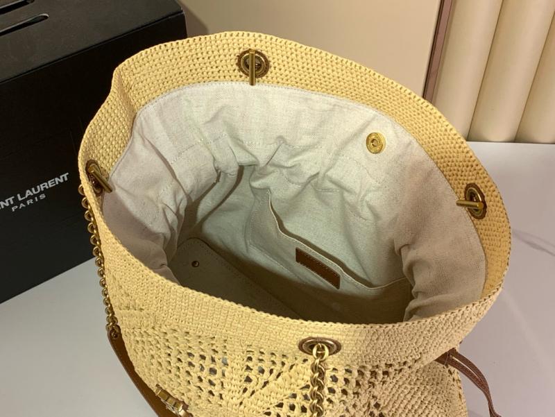 Saint Laurent Raffia Jamie Shopping Bag 838876
