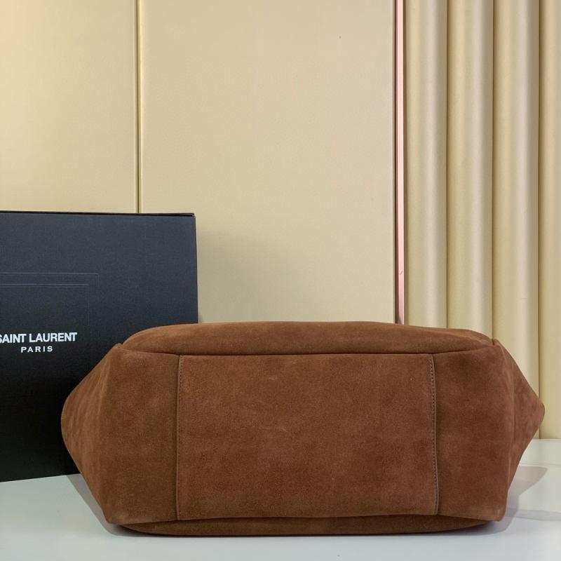 Saint Laurent Suede Bea Tote Bag Brown 763435