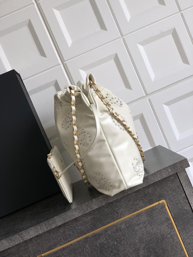 Small Chanel 22 Handbag Cream AS3260