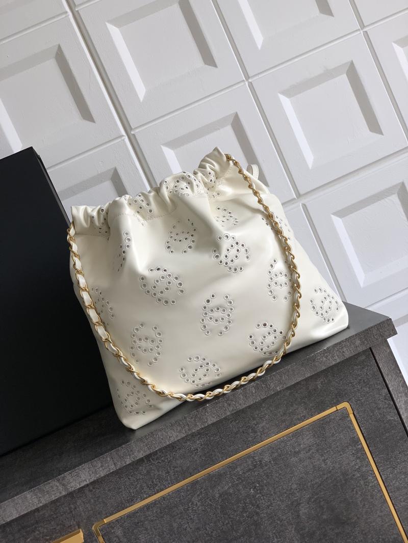 Small Chanel 22 Handbag Cream AS3260