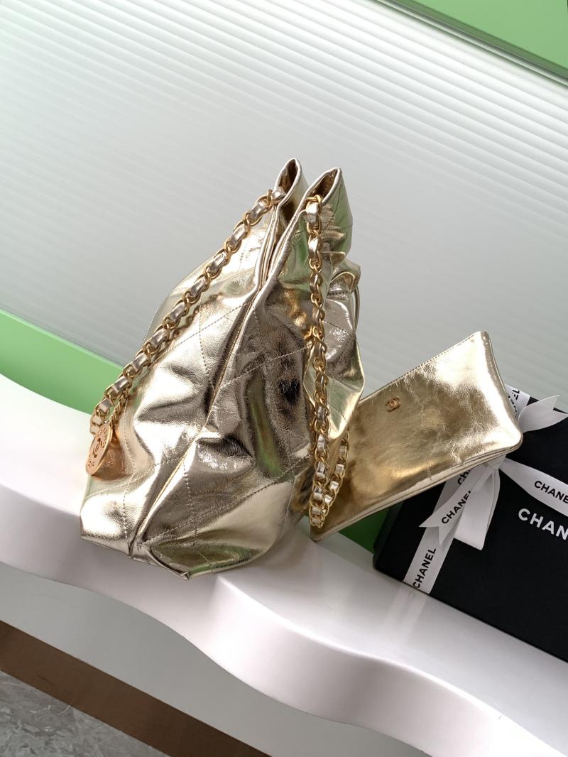 Small Chanel 22 Handbag Gold AS3260