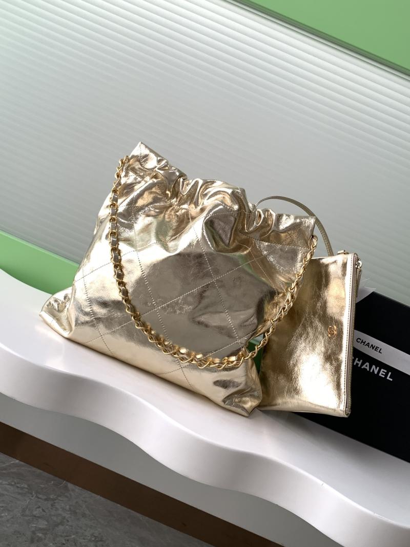 Small Chanel 22 Handbag Gold AS3260