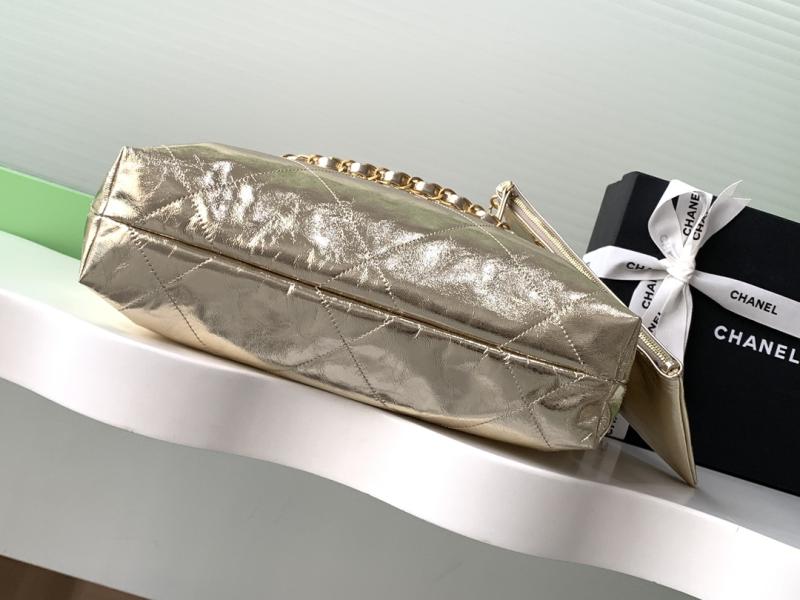 Small Chanel 22 Handbag Gold AS3260