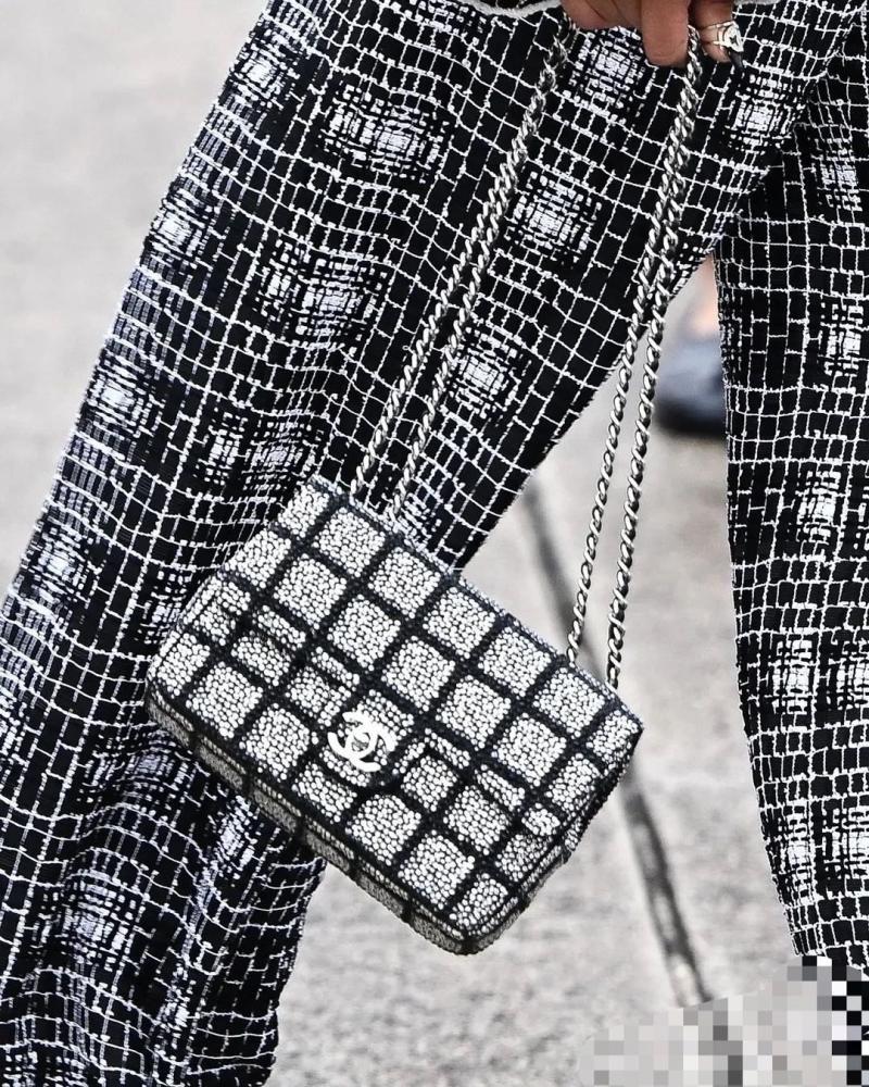 Small Chanel Flap Bag with Rhinestones Pink AS6027