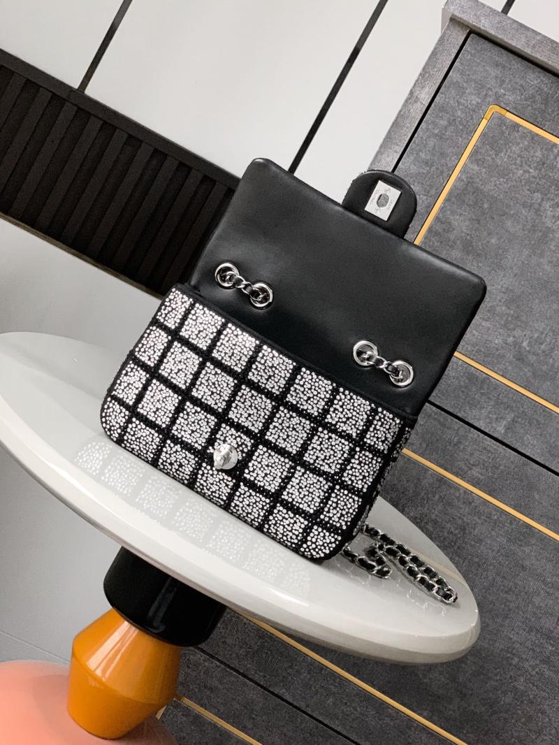 Small Chanel Flap Bag with Rhinestones Pink AS6027