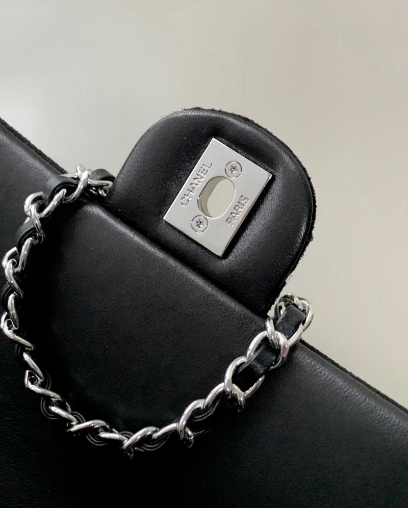 Small Chanel Flap Bag with Rhinestones Pink AS6027