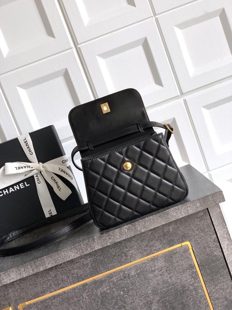 Small Chanel Lambskin Crossbody Bag Black AP4679