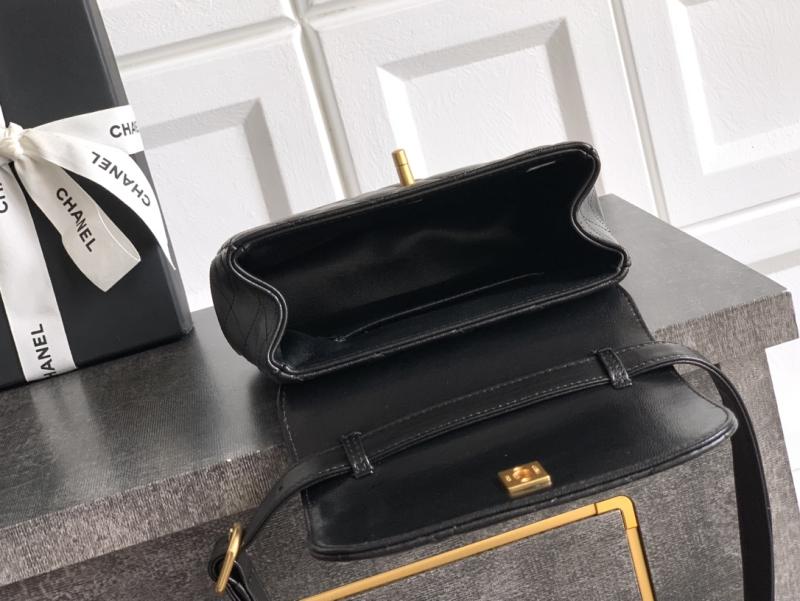 Small Chanel Lambskin Crossbody Bag Black AP4679