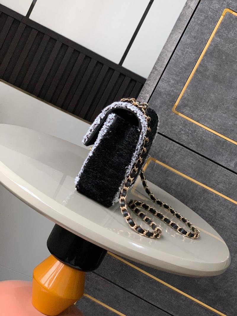Small Chanel Sequins Flap Bag Black CF25071