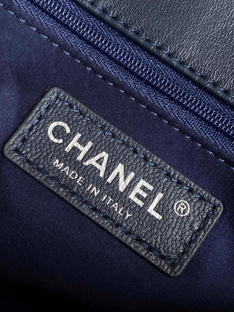 Small Chanel Sequins Flap Bag Blue AS4561