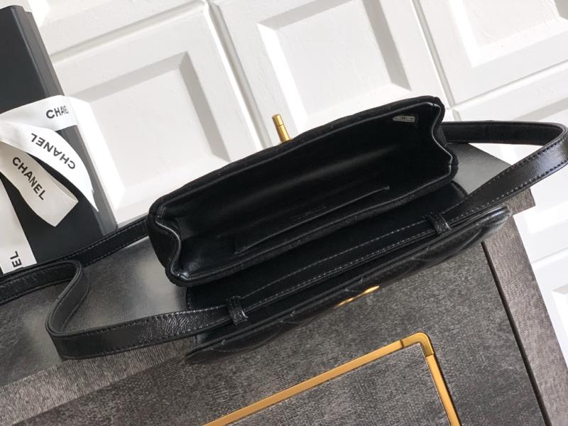 Small Chanel Suede Crossbody Bag Black AP4677