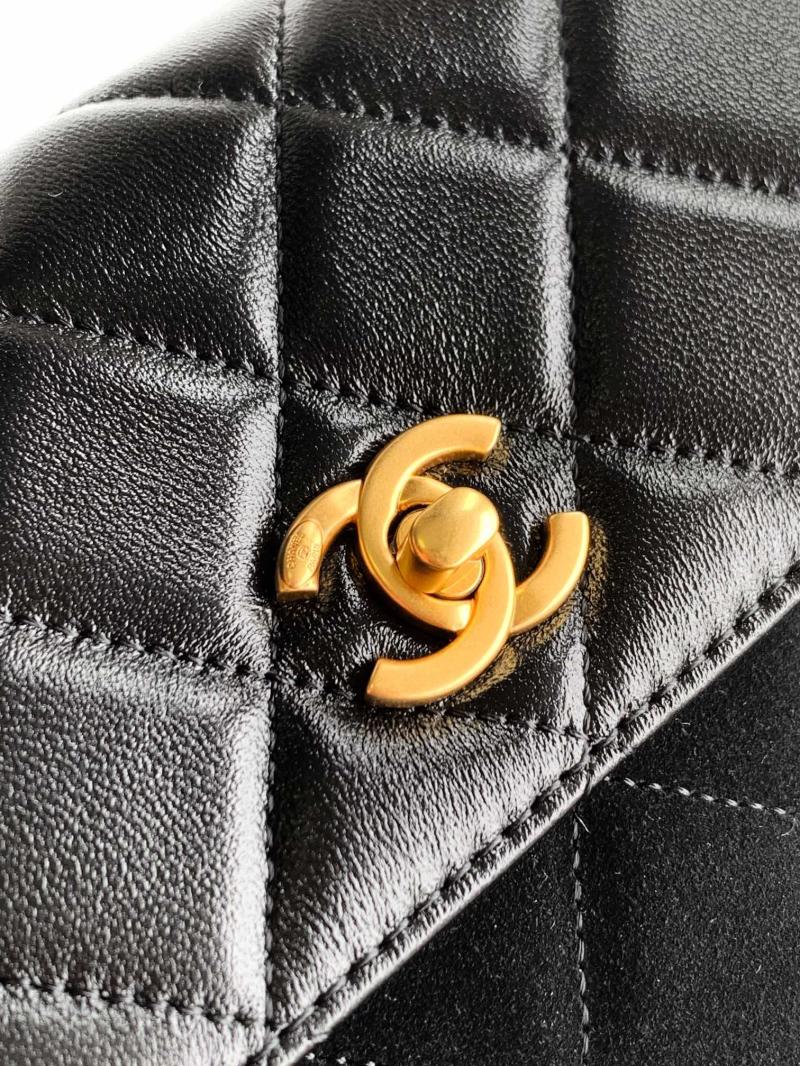 Small Chanel Suede Crossbody Bag Black AP4679