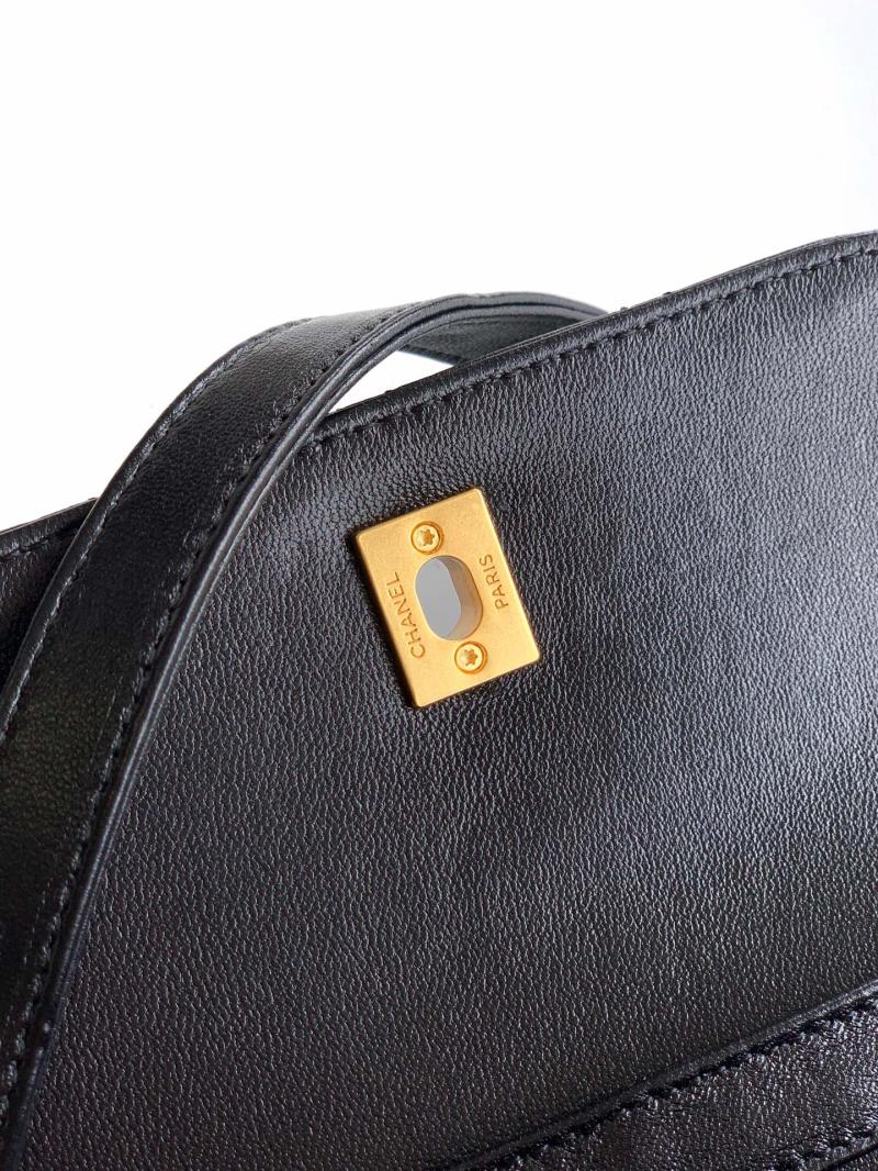 Small Chanel Suede Crossbody Bag Black AP4679