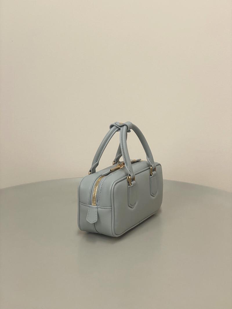Small Miu Miu Arcadie leather Bag Powder Blue 5BB142