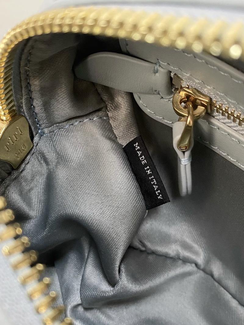 Small Miu Miu Arcadie leather Bag Powder Blue 5BB142