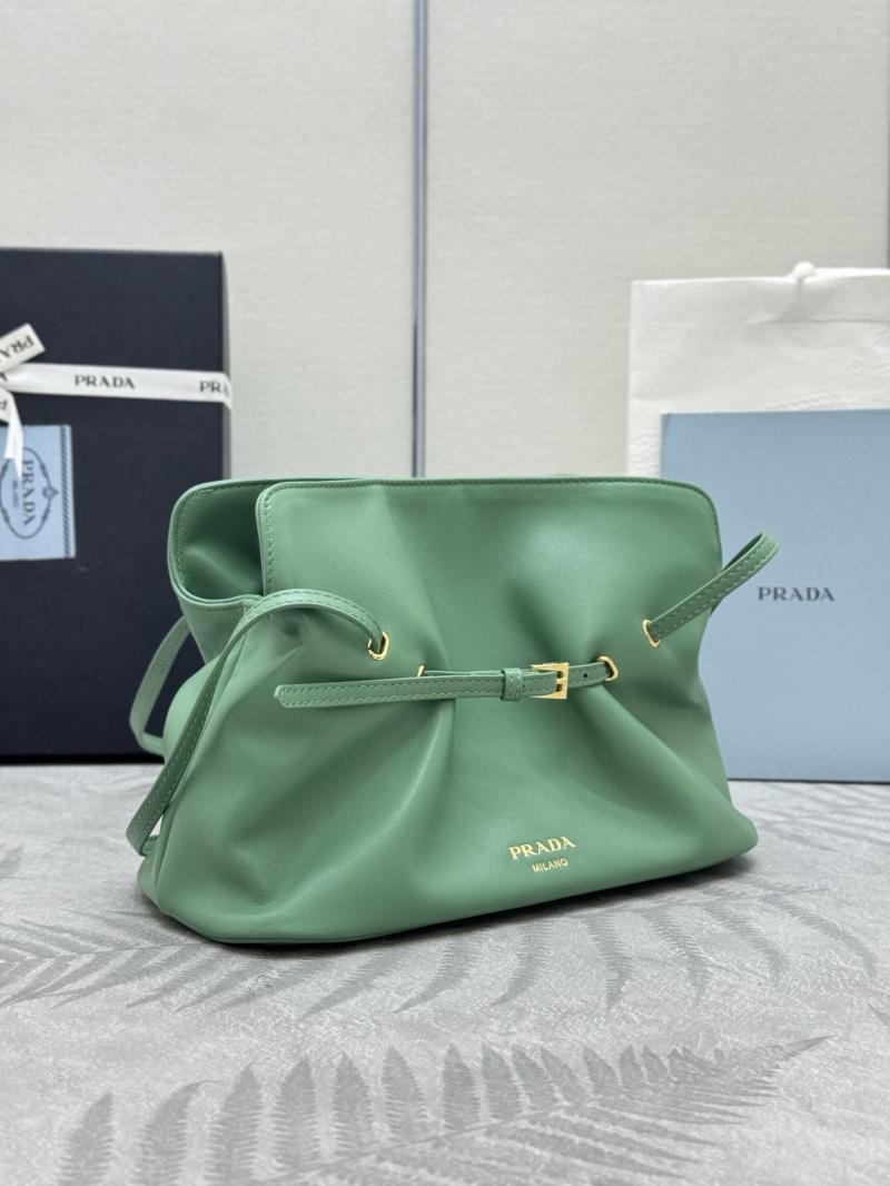 Small Prada Dada Nappa Leather Bag Green 1BG586