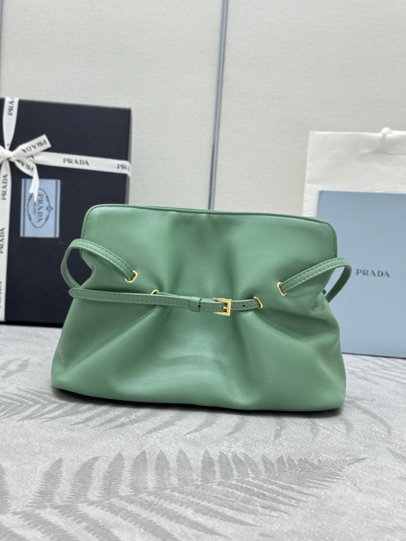 Small Prada Dada Nappa Leather Bag Green 1BG586