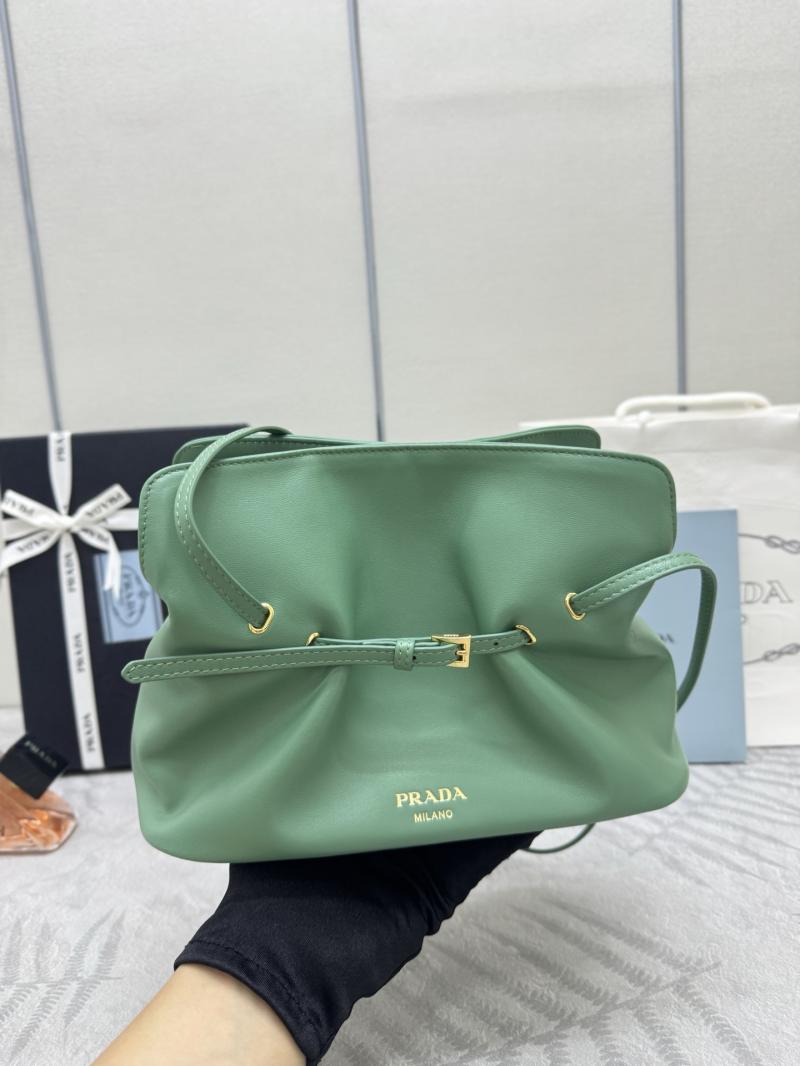 Small Prada Dada Nappa Leather Bag Green 1BG586