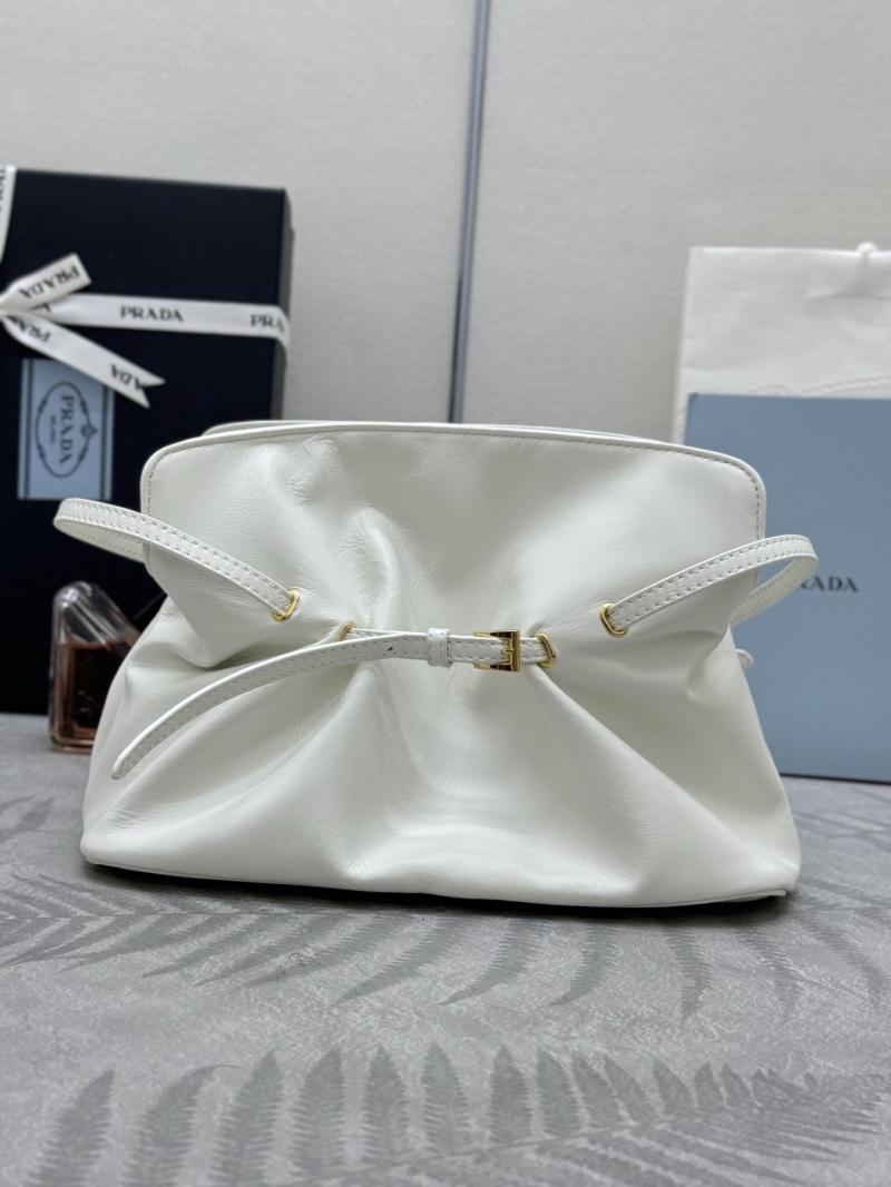 Small Prada Dada Nappa Leather Bag White 1BG586
