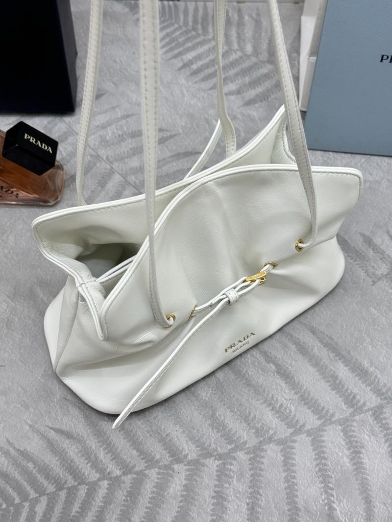 Small Prada Dada Nappa Leather Bag White 1BG586