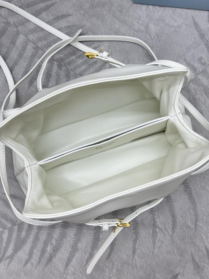 Small Prada Dada Nappa Leather Bag White 1BG586