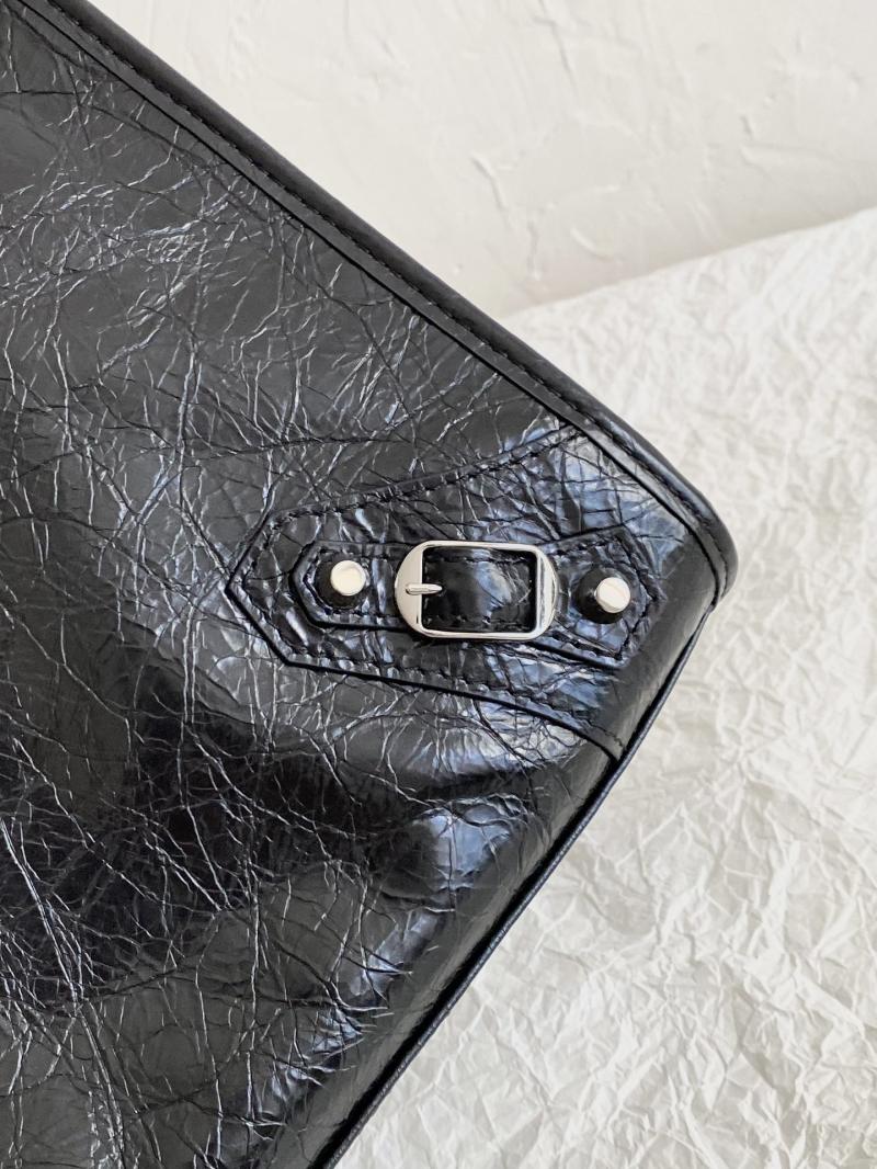 Balenciaga Le City Medium Bag Black with Silver 797786