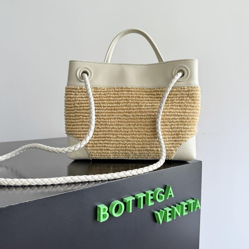 Bottega Veneta Raffia Small Andiamo Sea salt 827478