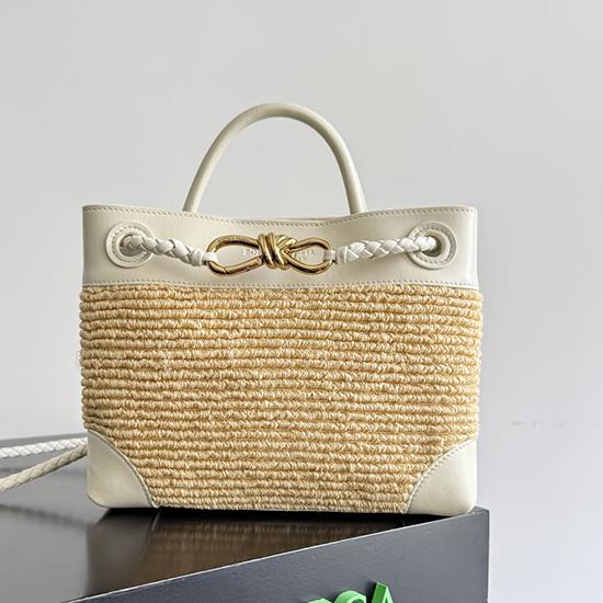 Bottega Veneta Raffia Small Andiamo Sea salt 827478