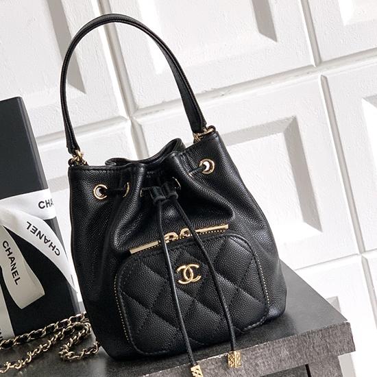 Chane Mini Bucket Bag Black AP0809