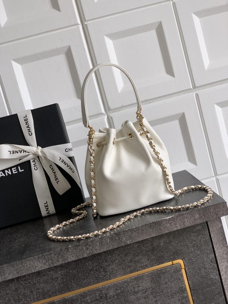 Chane Mini Bucket Bag White AP0809