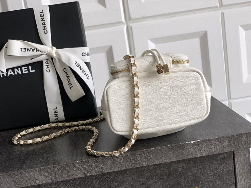 Chane Mini Bucket Bag White AP0809
