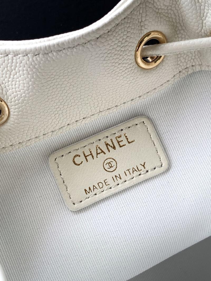Chane Mini Bucket Bag White AP0809