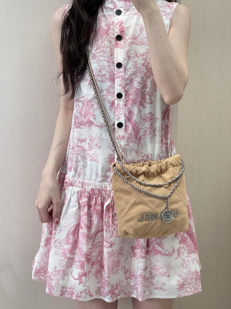 Chanel 22 Mini Handbag Beige AS3980