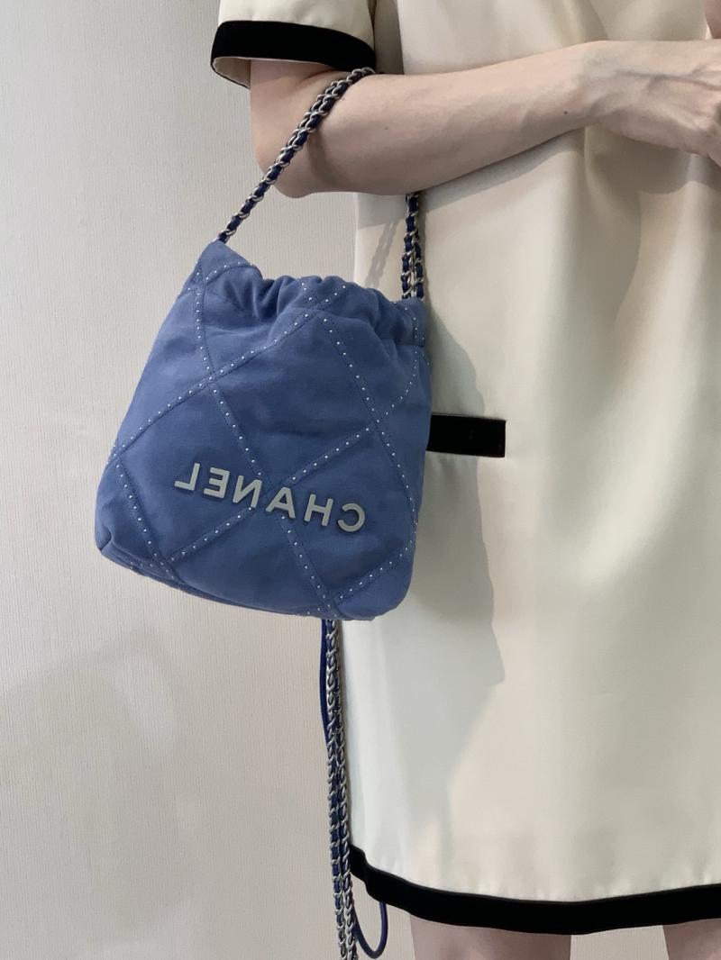 Chanel 22 Mini Handbag Blue AS3980