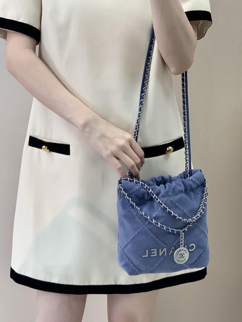 Chanel 22 Mini Handbag Blue AS3980