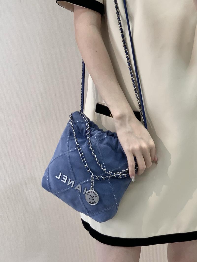 Chanel 22 Mini Handbag Blue AS3980