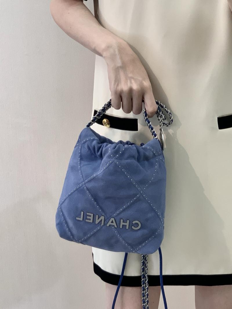 Chanel 22 Mini Handbag Blue AS3980