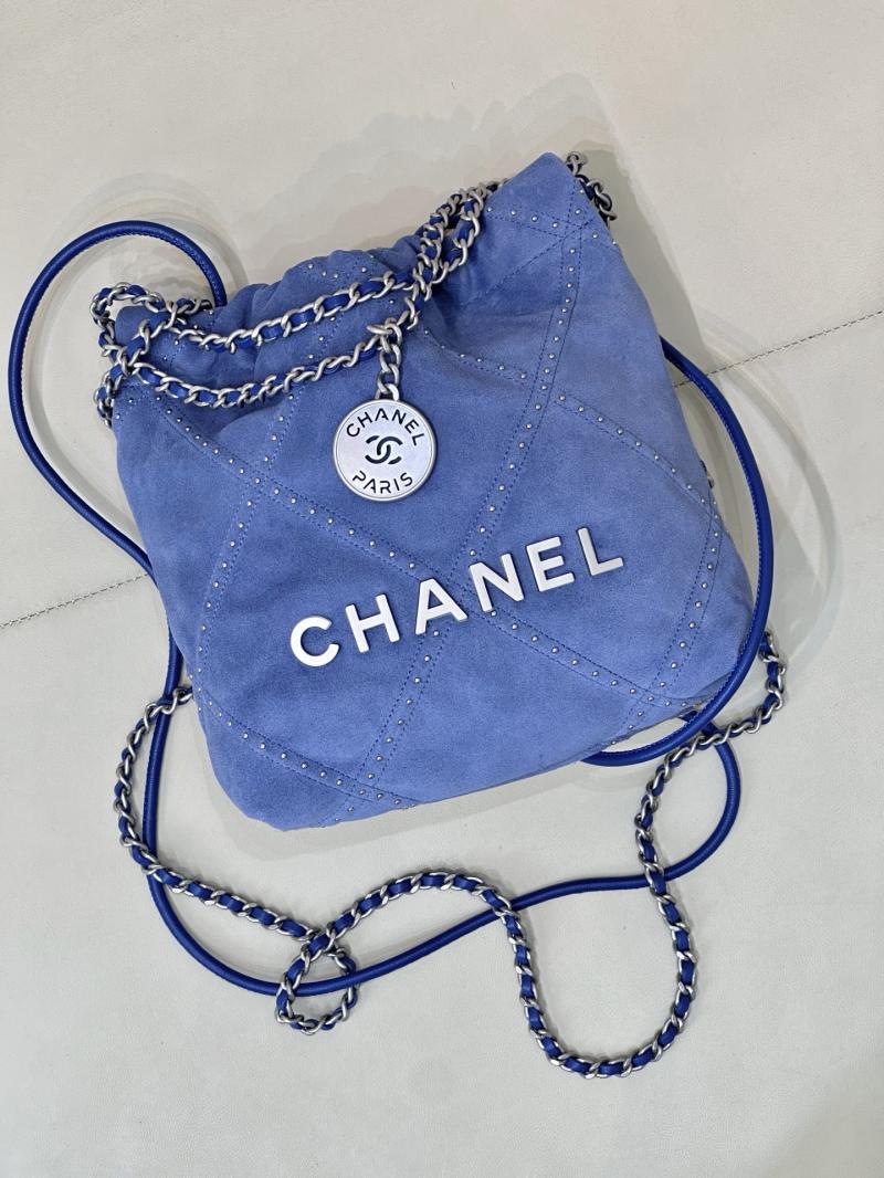 Chanel 22 Mini Handbag Blue AS3980