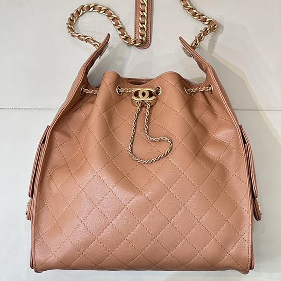 Chanel 25 Medium Handbag Camel AS5311