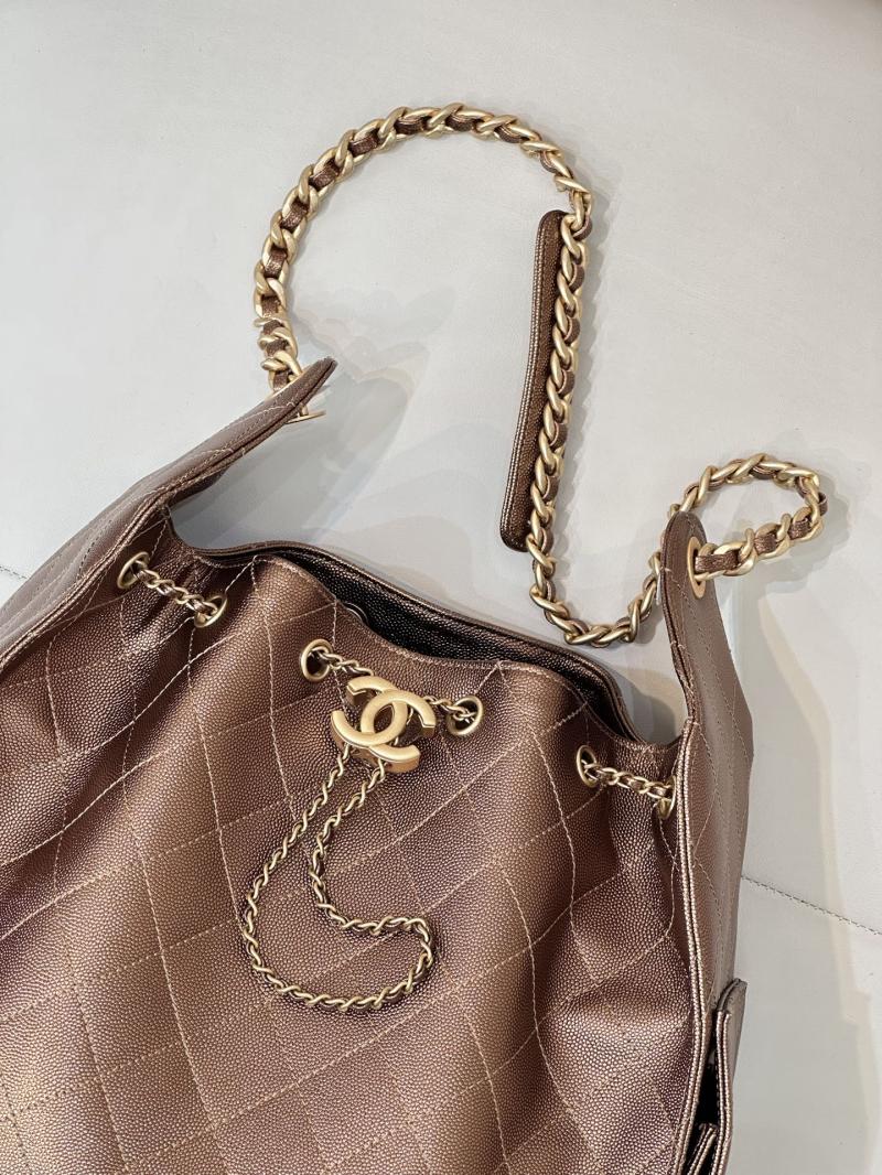 Chanel 25 Medium Handbag Dark Gold AS5311