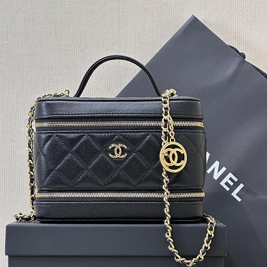 Chanel Long Vanity with Chain Black AP4688