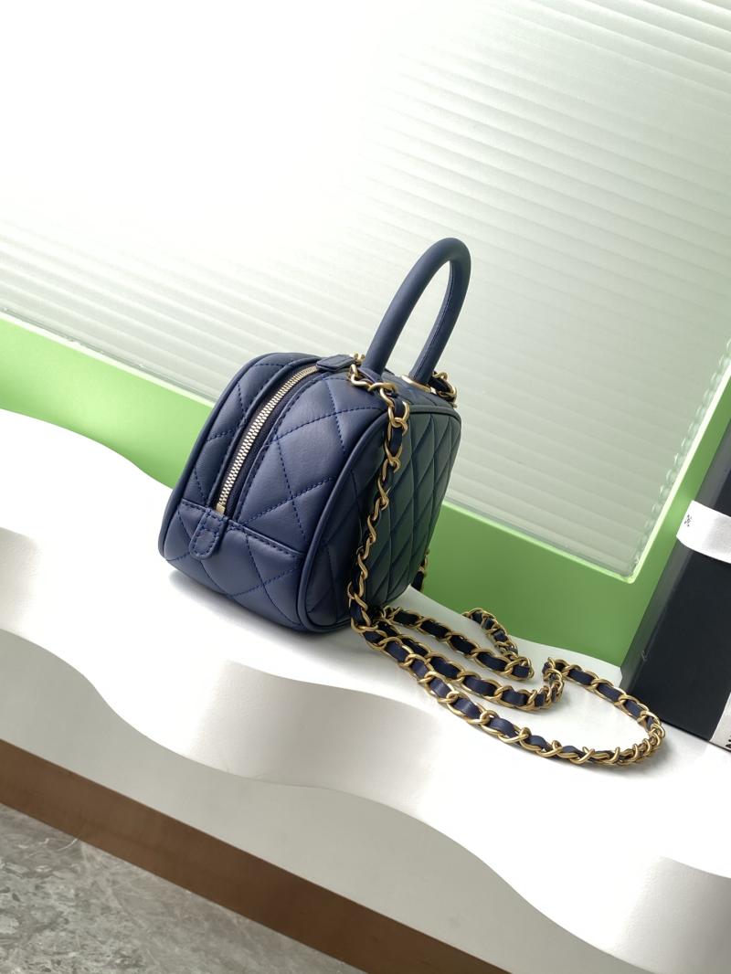 Chanel Mini Bowling Bag Blue AS5572