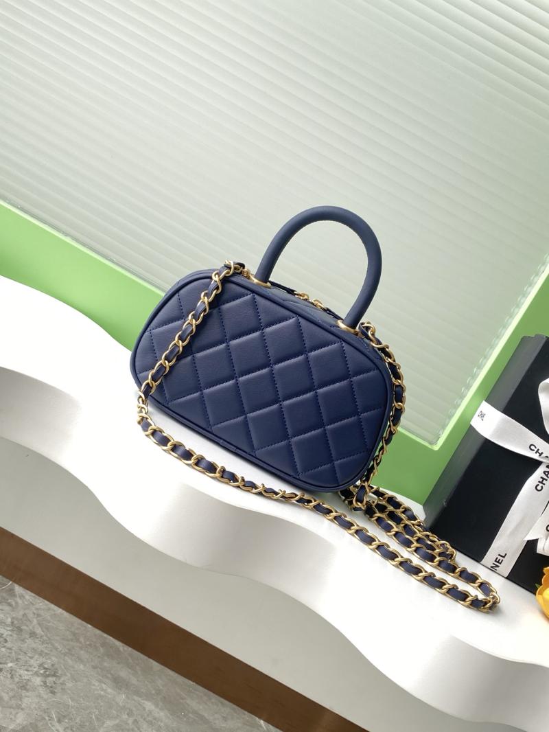 Chanel Mini Bowling Bag Blue AS5572