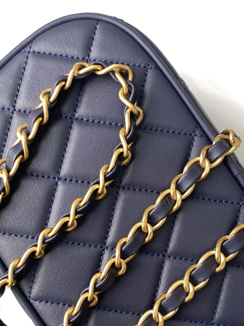 Chanel Mini Bowling Bag Blue AS5572
