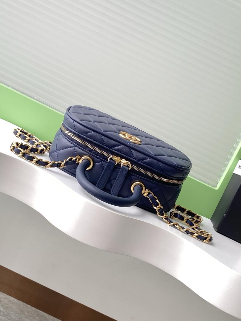 Chanel Mini Bowling Bag Blue AS5572